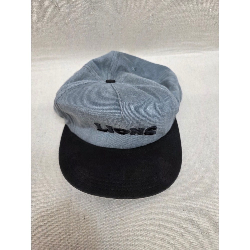 Lions Snapback Hat Grey Black Two‎ Tone Vintage Style Made in USA Adjustable Cap